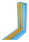 Skydd för basketpanel - SOFTEE UTRUSTNING - Deluxe - PE-skum 45 kg - Set med 3 delar - Blå 10×7 cm