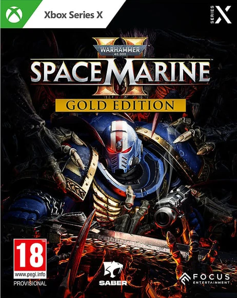 Focus Entertainment Warhammer 40,000: Space Marine 2 - Gold Edition Guld Förenklad kinesiska, Tyska, Engelska, Spanska, Franska, Japanska, Ryska Xbox Series X