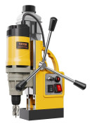 Magnetisk borr 1400W 2878 lbf Mag borrpress 2 tum Borrdiameter 6 borr Huvuden Gul