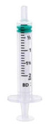Spruta luer 3komp Emerald - 2ml grad 0,1ml centrerad - 100 st