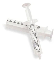 Spruta luer 2komp Discardit - 20ml grad 1ml excentrisk - 80 st