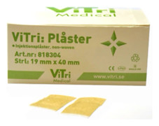 ViTri Injektionsplåster non-woven 19 mm x 40 mm 250 st