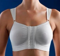 Bröstförband Carefix BELLA - M vit microfiber öppn fram