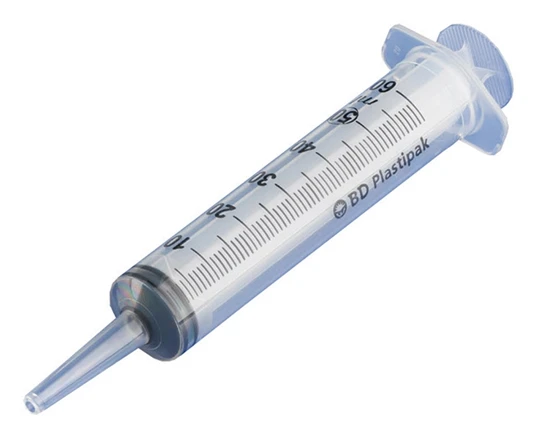 Spruta kateterkona BD Plastipak - 50/60ml grad 1ml rak spets - 60 st