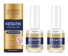Nagel 3 dagars tillväxtbehandlingar Naturlig nagelförstärkare Snabba keratin nagelhärdare för skadade naglar (2 st)