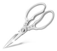 Kitchen Scissors, Heavy Duty Kitchen Shears, Multi-Purpose Stainless Steel Scissors Silver