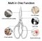 Kitchen Scissors, Heavy Duty Kitchen Shears, Multi-Purpose Stainless Steel Scissors Silver