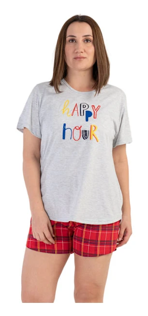 Vienetta Dampyjamas i bomull + Storlek 2XL plus size