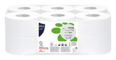 Papernet Superior Maxi Jumbo Ren cellulosa toalettpapper 405 ark rulle 149,85 m vit (pack om 12)