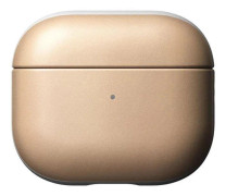 Nomad Airpods V3 fodral i naturgarvat läder