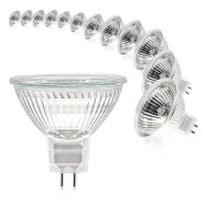 Mr16 Spot Light Bulb 12v 20w Bulb Gu5.3 Bulb Dimmable 2 Pin Halogen Lamps Warm White 2700k Pack of 12 (mr16-20w-12p)