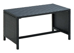 vidaXL Soffbord svart 70x40x38 cm konstrotting