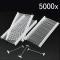 5000 X White Kimble Tags Tag Gun Attachments Price Label Pins Clothing Label Fasteners For Tagging Gun, Length 50mm
