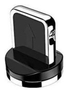 Plug adapter magnetisk USB Kabel lightning Silver