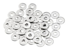 Metallbrickor M6, Platta Brickor 50 Stycken, Rostfritt Stål Bricka M6 X 18mm, Bricka I 304 Rostfritt Stål Din9021 / Iso7093 (FMY)
