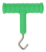 Karpfiske Bete Rig Krok Avdragare T-typ Knot Tool Terminal Tackle Tillbehör grön