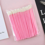 50 st engångsläppborstar Läppborstar, applikatorsticka Engångsläppborste Läppapplikator Läppborste Perfekta sminkverktygssatser, rosa, 9,8 cm