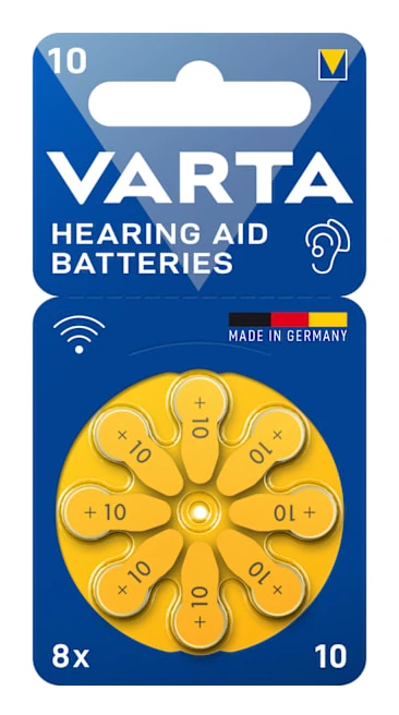 Hearing Aid Battery 10 / A10 / PR70 8-pack