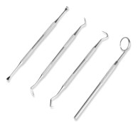 Tandhygienset för borttagning av plack och tandsten Tandblekningskit med tandläkarspegel Tandrengöring Tandsten 4-delars set (4 delar) szq