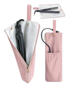 Värmebeständig påse för locktång 30x11x6cm, Reseförvaringsväska för hårstylingverktyg, Rosa