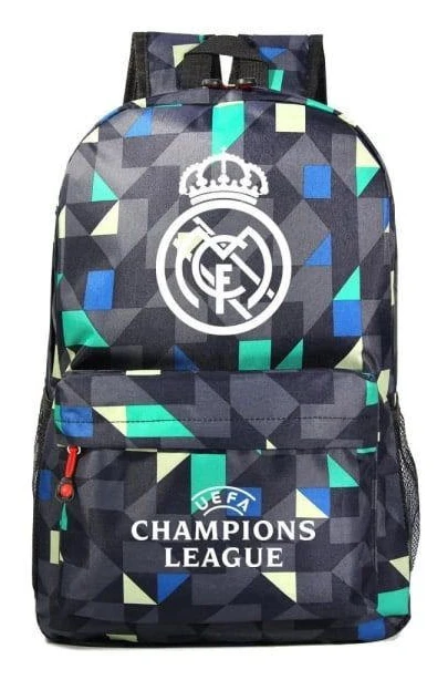 Graffiti Real Madrid Uefa Champions League axelväska fläkt ryggsäck student skolväska förvaringsväska