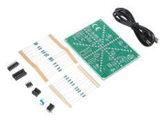 NE555 och CD4017 Baserad Övningshastighet, Klassad PCB, Komponentparametrar, Elektronikkit med Justerbart LED-flöde Tydlig Silkscreentryckt Stor