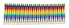 100 nummertaggar markörer för att förbättra organisation och effektivitet, klämma för kablar, färgglad kabel (2,5 mm) 2,5 mm