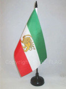 Iran Forntida persisk bordsflagga 21x14cm - Iransk Hög kvalitet