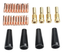 MIG Core Tips 14AK Brännare 4 Och 20 Kontakt 28PCS För Flux Gasfri Munstyckssats Svetsmunstycken Optimal Prestanda