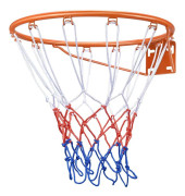 Basketkorg, Basketkorg för vägg- och dörrmontering, Kraftig Q235 Basketkorg med flexibel kant och nät, Standard 18 Inomhus och utomhus