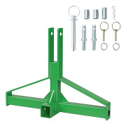 Traktor dragfäste - 3-punktslyft kategori 1 - 5 cm hylsmottagare - Dragstångsadapter - Kraftig konstruktion - För gaffeltruck och släp