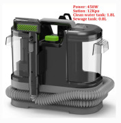 Matt- och möbelrengörare - Handhållen fläckborttagare - 450 W - 12 kPa sugkraft - 1080 ml vattentank - Spray + sug 2‑i‑1 - EU‑plugg 220–240 V