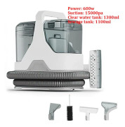 Matt- och möbeltvätt - Handhållen fläckborttagare - 600 W - Spray & sug - 0,6–1 L tank - EU-plugg 220–240 V - För bil & soffa