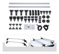 Universellt takräcke - Justerbara takbågar - För bilar utan rails - Passar takbredd 122-130 cm - Aluminiumlegering