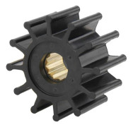 Vattenpumpimpeller, Slitstark ABS, 12-bladig kilspårsdrift, 2-1/4 x 1-1/4 tum, 5/8 axel, Kompatibel med Volvo Penta, OMC, Yanmar, Johnson