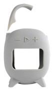 Silikonfodral för Clip 5 Bluetooth-kompatibel högtalare, fulltäckande dammtätt förtjockat skyddsfodral, vit