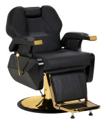 Hair System New York barberstol svart guld