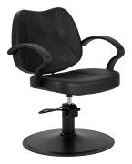 Hair System - Frisörstol A055B svart