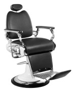 Gabbiano svart barberarstol i motorcykelstil