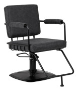 Gabbiano Catania Loft Old Leather frisörstol svart