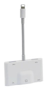 Lightning till Rj45 Ethernet Lan Wired Network Adapter 5 i 1 Usb Otg Lan Rj45 Ethernet 3,5 mm High Speed Converter (FMY)