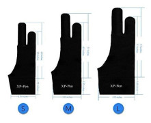XP-Pen Artist Glove för grafiktabletter Interactive Screen Light Tabletter Professionell antifouling storlek L