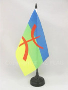 Kabylie Bordsflagga 21x14cm - Kabyle - Berber Algeriet Hög kvalitet