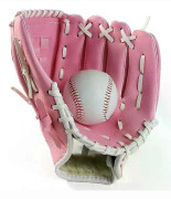 Utomhussport Basebollhandske Softboll Träningsutrustning Storlek 9.5/10.5/11.5/12.5 Vänsterhand För Barn/Vuxna Man Kvinna Träning 1PC PINK 11.5