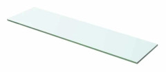 Hylla - Exklusivt Hem - Härdat glas 8 mm - 60 x 12 cm - Belastning 15 kg Transparent