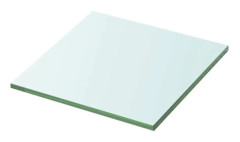 Hylla panel - Exklusivt hem - Härdat glas 8 mm - Transparent - 30 x 30 cm - Belastning 15 kg Transparent