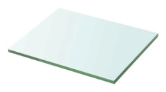 Hylla panel - Exklusivt hem - Härdat glas 8 mm - Transparent - 20 x 25 cm (last 15 kg) Transparent