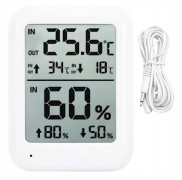 Digital Väderstation med Hygrometer – Inne/Ute Termometer med Sensor & LCD Display