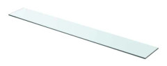Vägghylla - Exklusivt Hem - Härdat glas 8 mm - 90 x 12 cm - Belastning 15 kg Transparent