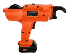 Armeringsbindare - Handhållen batteridriven najmaskin - För 8–34 mm armeringsjärn - 0,8 s per knut - Med verktygslåda och tång - Orange
